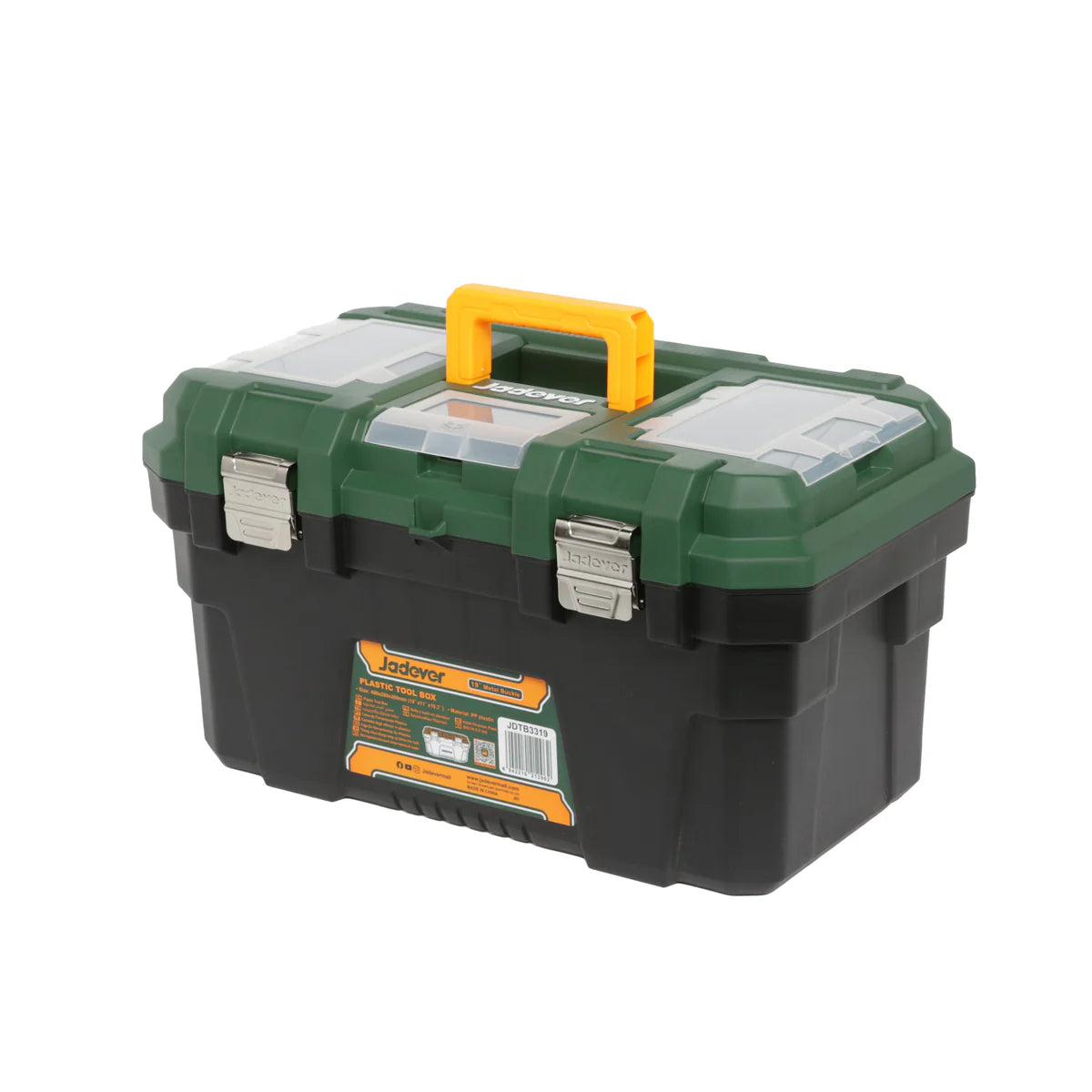Juego de caja de herramientas de plástico JADEVER 3 piezas (13 pulgadas + 16 pulgadas + 19 pulgadas) modelo JDTB4103