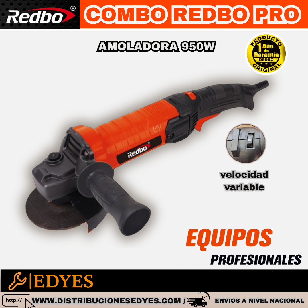 MIG 120/ESMERIL ANGULAR 950W/LENTES-REDBO
