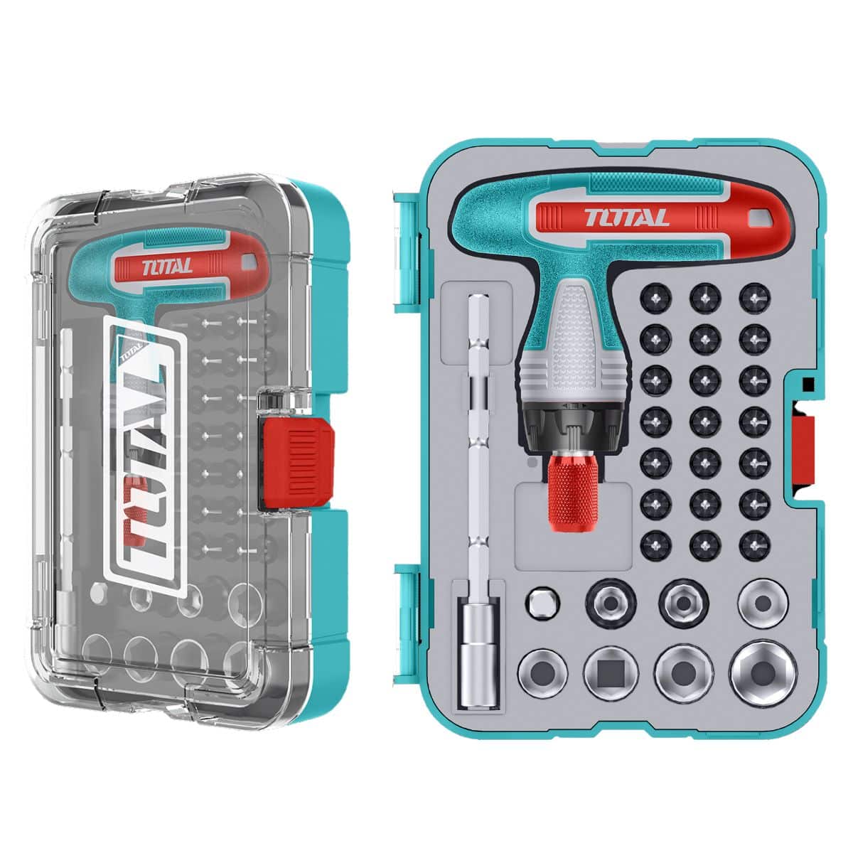 ATORNILLADOR RATCHET + PUNTAS 31PIEZAS MAGNETICO CRV ESTUCHE - TACSD30316