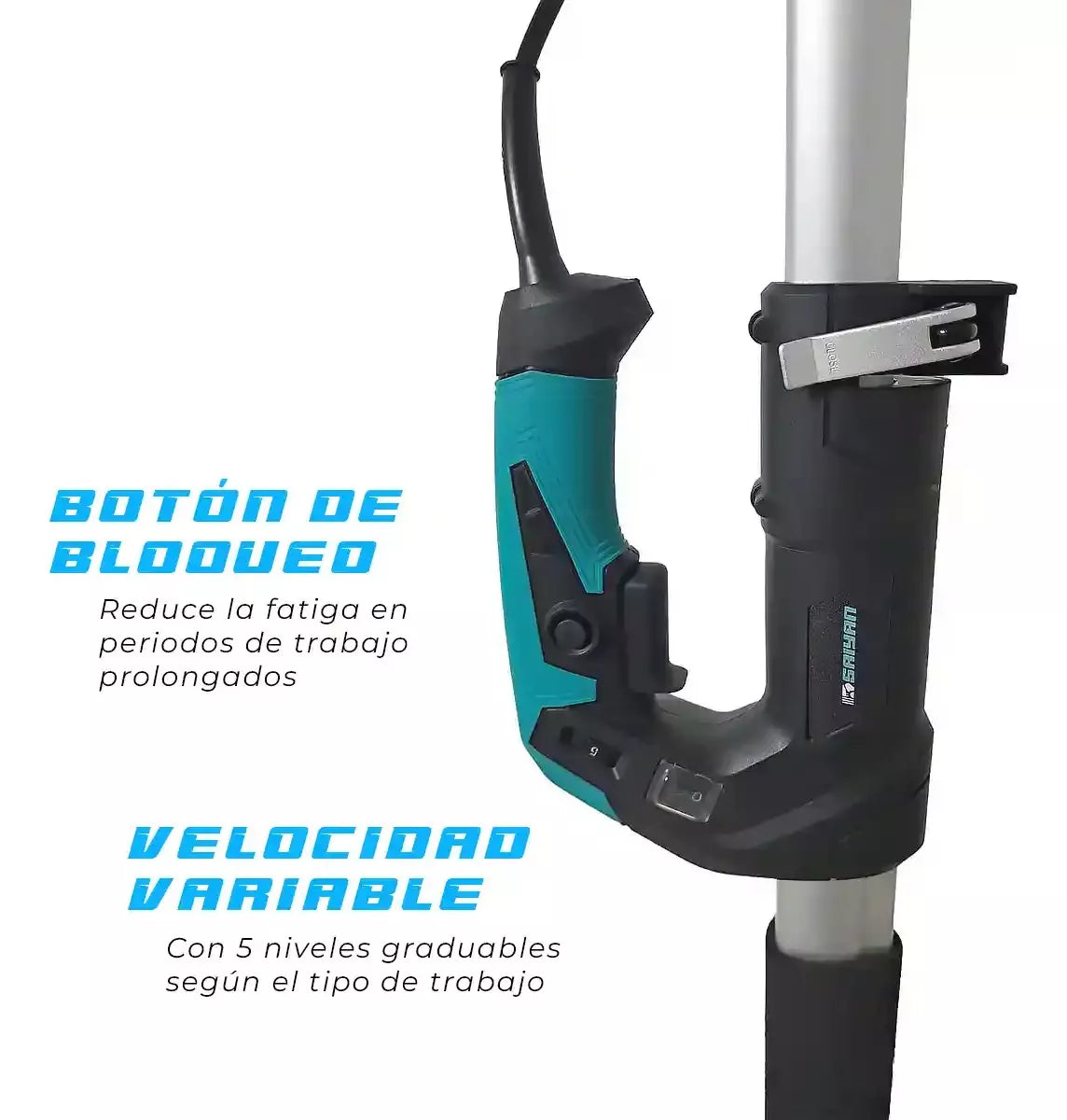 Lijadora Telescópica de Pared y Techo 1400W SAIYAN F7238B