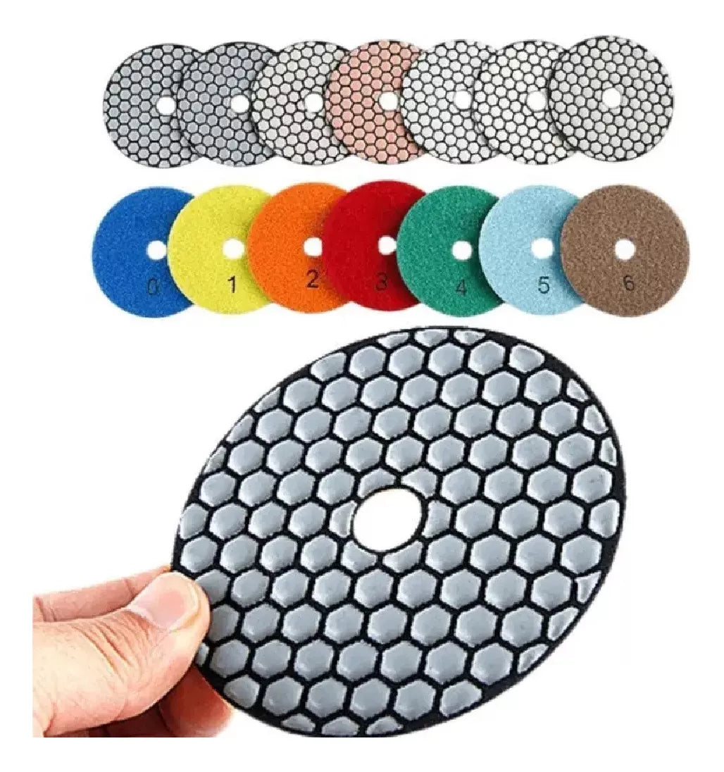 Disco De Pulido Granos Mármol, Porcelanato, Granito X10pcs