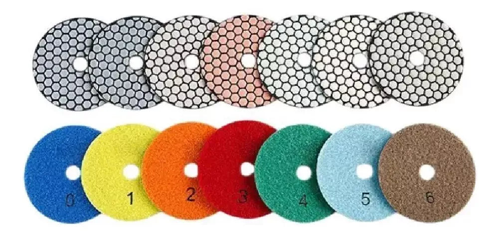 Disco De Pulido Granos Mármol, Porcelanato, Granito X10pcs