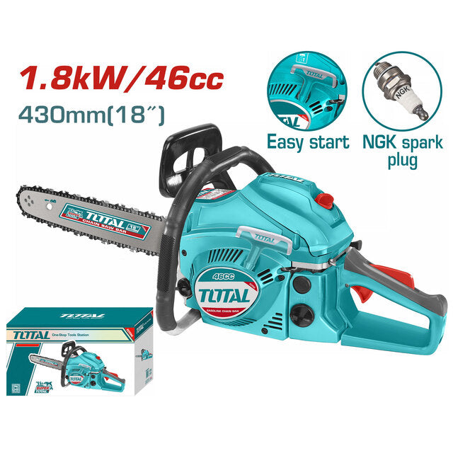 Motosierra a gasolina 46cc 1.8kw 550ml industrial total - tg5451811