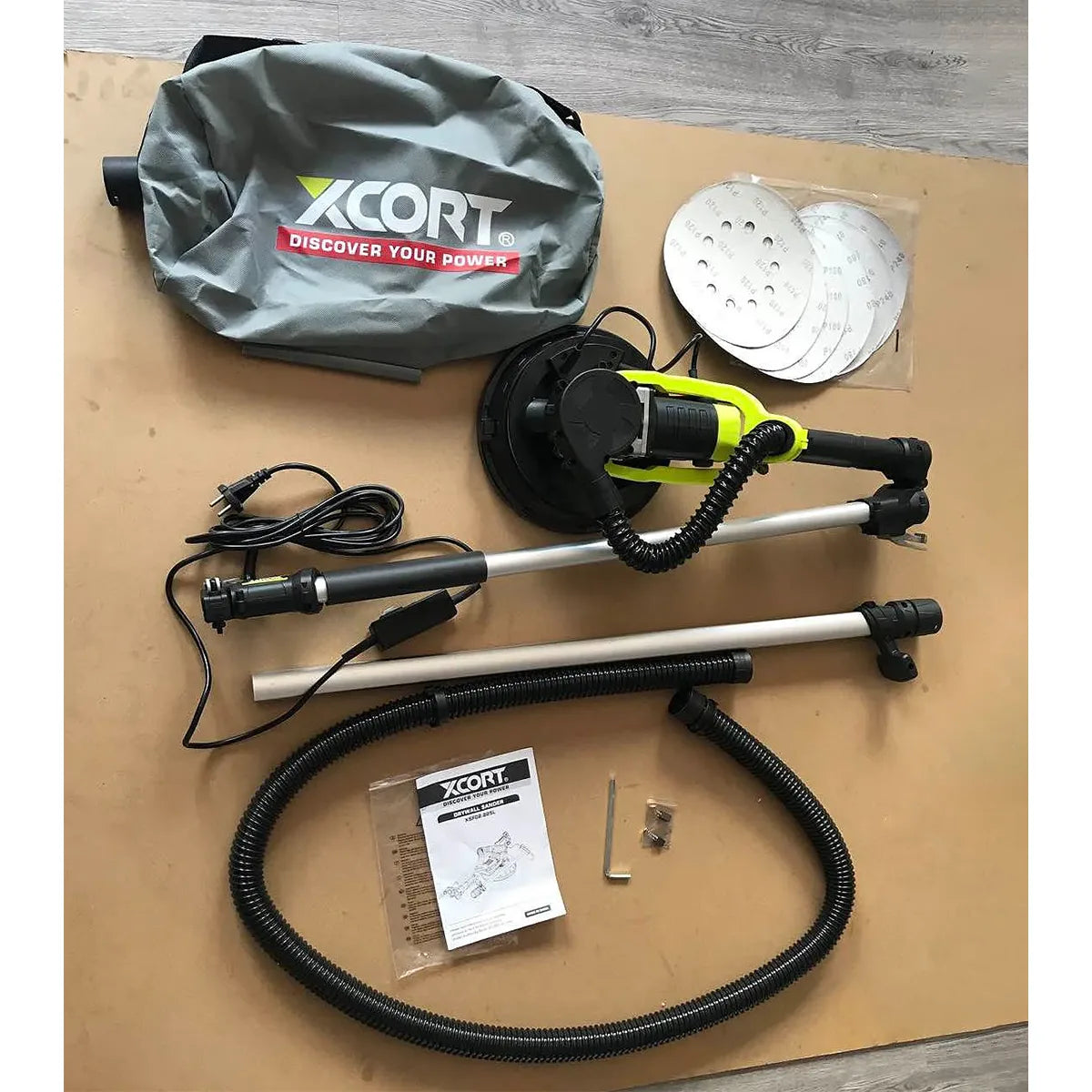 Lijadora Telescópica de Pared y Techo 1400W XCORT XSF02-225L