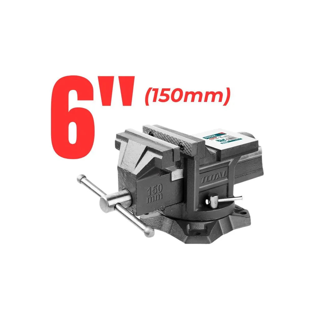 Tornillo de Banco 6" Giratorio Industrial Total THT6166